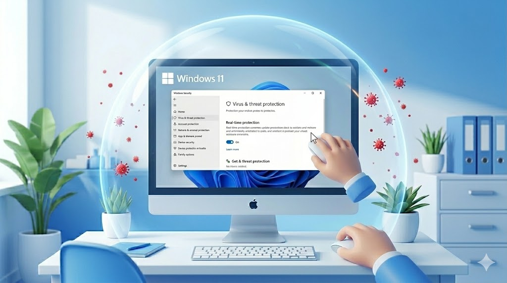 2. 윈도우11 디펜더 및 실시간 보호 활성화 (백신 최적화)